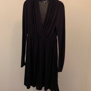 NWOT Shawl Neck Long Sleeved Sheath Dress LBD M